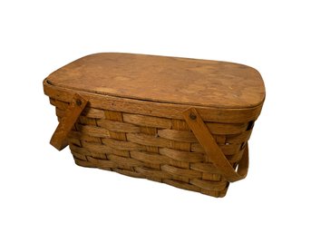 Vintage Wicker Picnic Basket Hey Boo-boo!