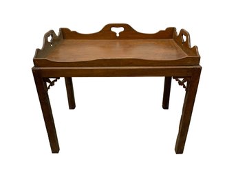 Vintage  Chippendale Style Butlers Tray And Table