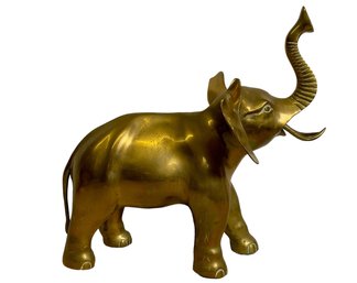 Large Antique Brass Elephant