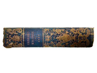 Large 1851 Grahams Magazine Gilt Binding