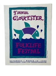 Vintage 1990 Ninth Annual Gloucester Folklife Festival By Karen Hautala