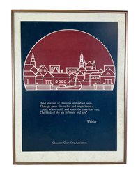 Vintage Poster For Gloucester Clean City Commission Designed By Helen Anne Lind