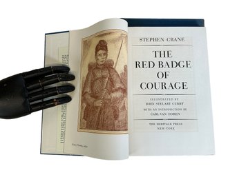 1944 Heritage Press Slip Case Edition The Red Badge Of Courage Stephen Crane Illustrated John Steuart Curry