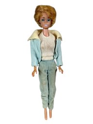 Blonde Bubble Cut White Lips 1962 Doll