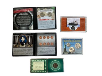 Vintage Coins Collection Titanic 1912 Barber Nickel Bicentennial Eisenhower Lincoln Penny 2009 Set Kennedy Etc