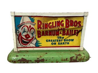 1940s American Flyer Ringling Brothers Circus Train Whistle Billboard Railroad Toy