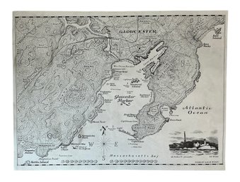 Poster Map Of Gloucester And Magnolia By Robert Gale 2000