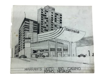 Hugh O Donnell Outsider Art Sketch Reno, Nevada