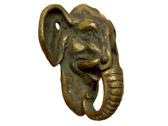 Antique Bronze Elephant Door Knocker