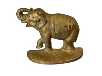 Antique Iron Circus  Elephant Doorstop