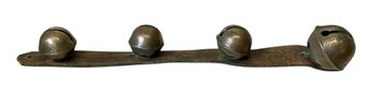 Sleigh Bell On 16 Inch Leather Strap 2.5 Inch Bell