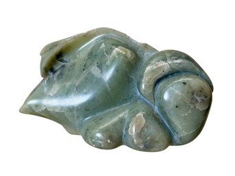 Large Modernist Green Stone Scholar Sculpture