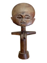 Wooden Hand Carved African Fertility Statue