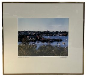 Fredrik D Bodin Signed And Framed Photograph Of Gloucester From Banner Hill