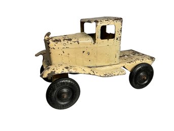 1930s Pressed Steel Toy Truck With Girard Balloon Tires Possibly Marx