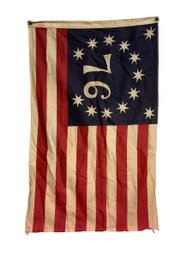 Vintage American 76 Bennington Printed Flag