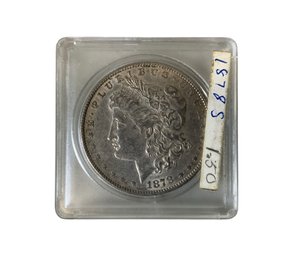 1878 S Morgan Dollar 90 Percent Silver Antique Coin In Plastic Case