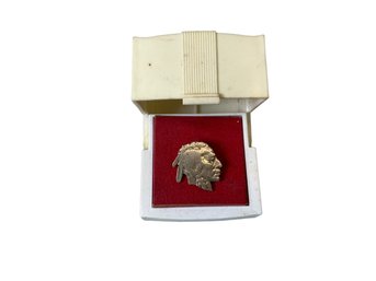 Tie Tack Pin Made From An Antique Indian Head Nickel