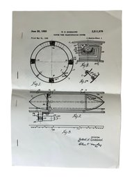 Robert H Goddard 1950 Patent For Vacuum Tube Transportation System And Method For Rocket Launching Strange