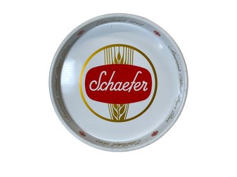 Vintage Enamel Schaefer Lager Beer Tray
