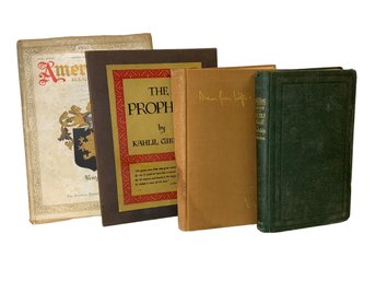 Four Antique And Vintage Decorative Books S J Woolf Trollope Gibran Kahlil Gibran