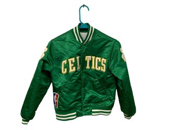 Vintage Youth Size Small Celtics Snap Up Jacket Made By Starter