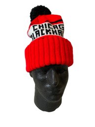Vintage Chicago Blackhawks Knitted Pompom Hat Hockey
