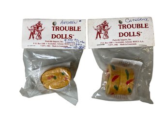 Vintage Guatemala Trouble Dolls In Original Package