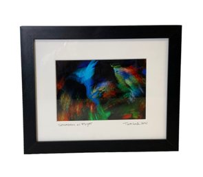 Colorful Art Print By Tina Link Seraphim In Flight