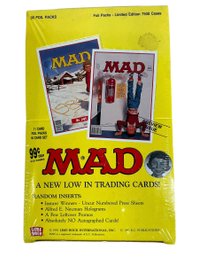 Vintage 1992 NIB Unopened Mad Magazine Lime Rock  Box Of Trading Cards 36 Foil Packs