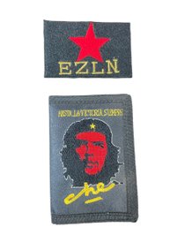 1990s Che Guevara Nylon Velcro Wallet And EZLN Zapatista Army Of National Liberation Patch Mexico