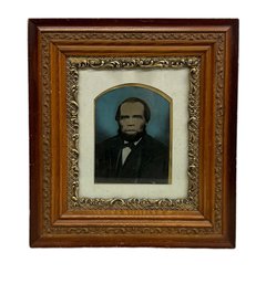 RARE Antique Ancestor Photo Portrait Of Black Man In Fancy Victorian Frame