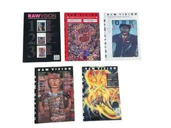 1994 First Year Of Raw Vision Magazine Outsider Art Reprint Of 1 2 And 3 Plus Issues 7 8 9 And 10