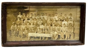 Antique Large Format Photograph Of Marion Malleable Iron Co. July 26, 1935