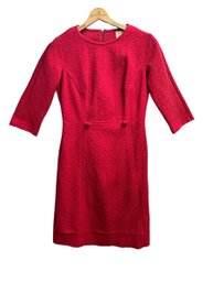 Vintage Leslie Fay 1960s Red Dress