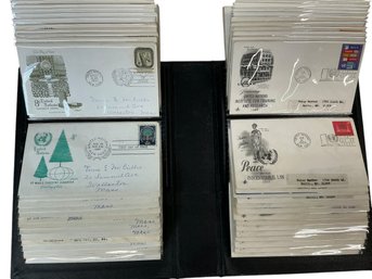 First Day Covers Folder With 100 First Day Covers With Cachets From The 1950s Through The 1970s