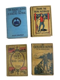 Group Of Antique And Vintage  Young Adult Books Golden Boys Haunted Camp Radio Boys With Iceberg Patrol