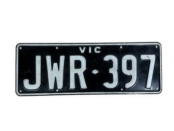 Vintage Queensland Australia Car License Plate