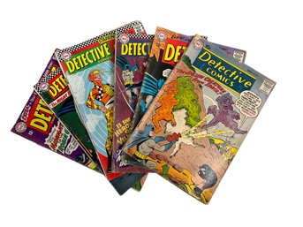 Lot Of 10 And 12 Cent 1960s Detective Comics DC Batman And Robin Spellbinder Jigsaw Creature Batgirl Etc