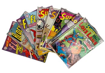 Lot Of 12 Cent DC Comics From The 1960s Superman Blackhawk Lois Lane The Flash The Demon Etc