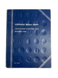 Lincoln Head Cent Binder With 55 Pennies 1942-1973