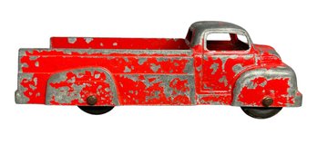 1930s Vintage Tootsietoy Pick Up Truck Toy In Red Paint