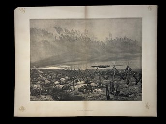 The Dream 1899 Antique Civil War Print Edouard Detaille