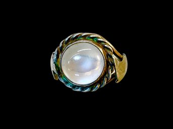 Sterling And Moonstone Ring