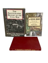 Civil War Book Lot Strange Fascinating Facts Burke Davis Photographic History Peninsula Campaign 1862