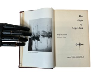 1960 Signed Copy Of The Saga Of Cape Ann By Copeland And Rogers