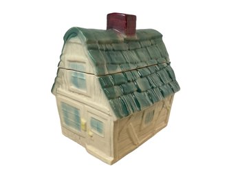 Vintage Brush McCoy Cookie Jar In The Shape Of A Cottage