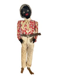 Antique African American Doll Of A Man Folk Art Americana