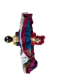 Vintage Folk Art Cloth Topsy Turvy Doll