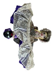 Third Example Of Vintage Folk Art Topsy Turvy Cloth Doll